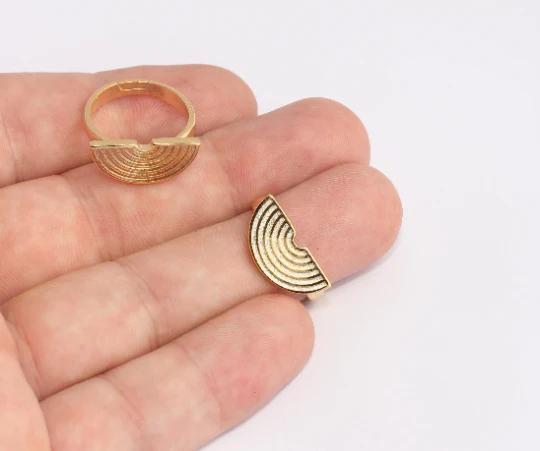 24 Ayar Altın Kaplama Gökkuşağı Yüzük