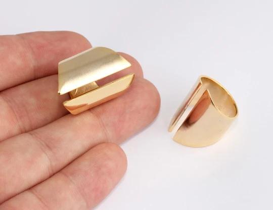 24 Ayar Altın Kaplama  Geniş Açık  Yüzük